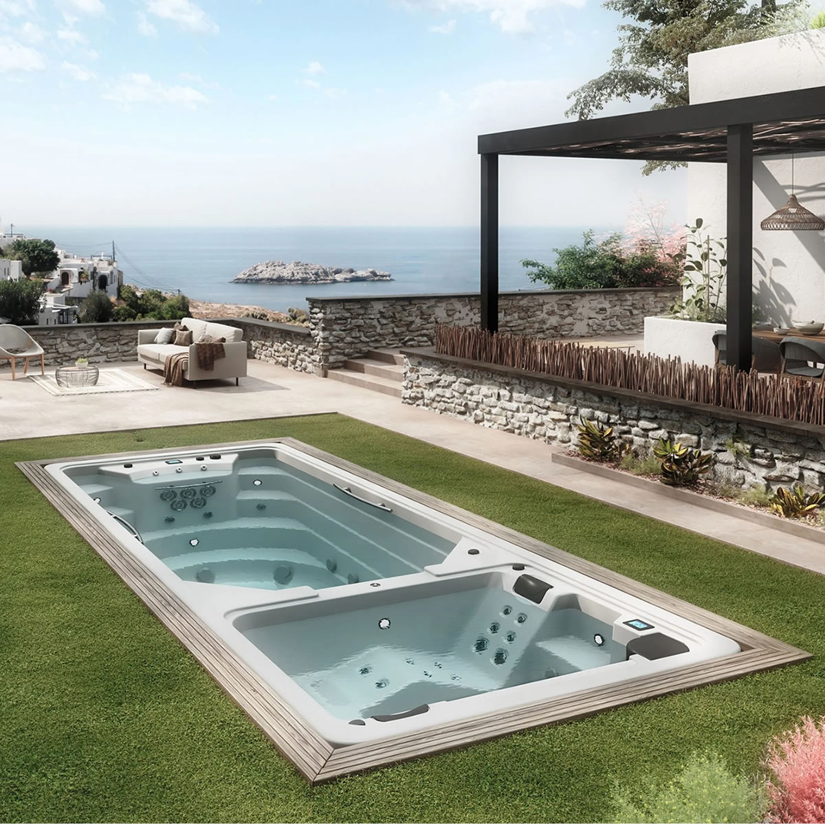 dwuczęściowy basen duo