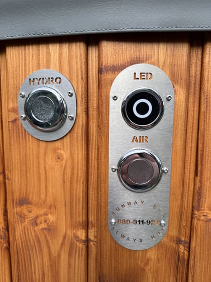 panel sterowania balią ogrodową