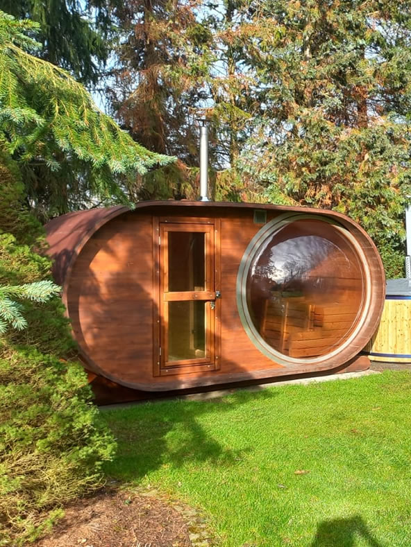 sauna z oknem panoramicznym